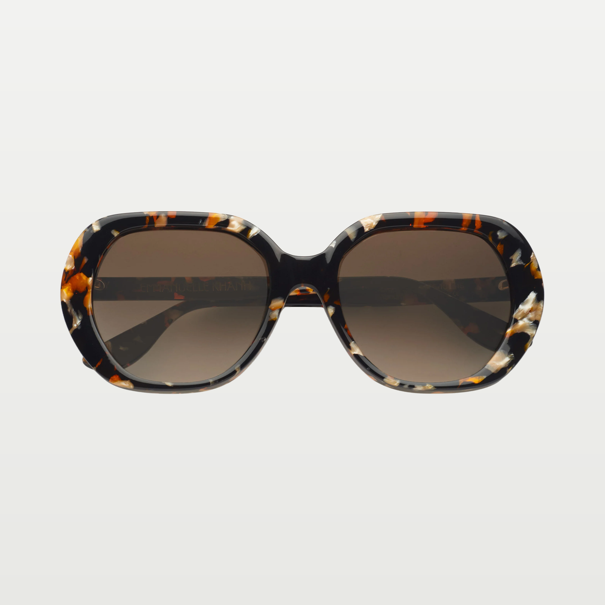Emmanuelle Khanh Sunglasses ORPHEE-SOL — BLACK SHINE ORANGE PEARL