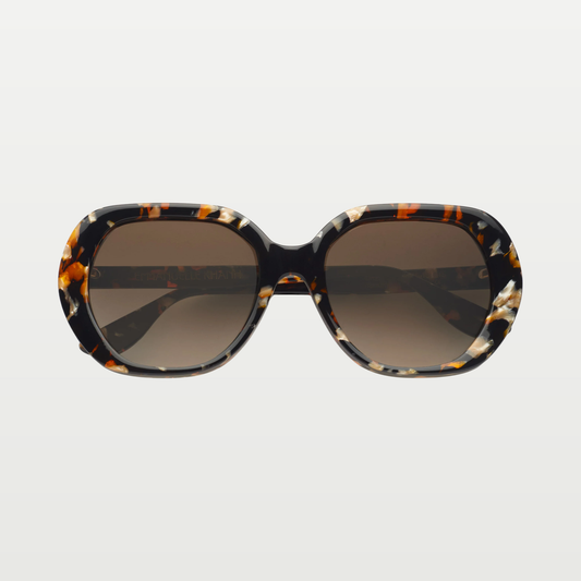 Emmanuelle Khanh Sunglasses ORPHEE-SOL — BLACK SHINE ORANGE PEARL
