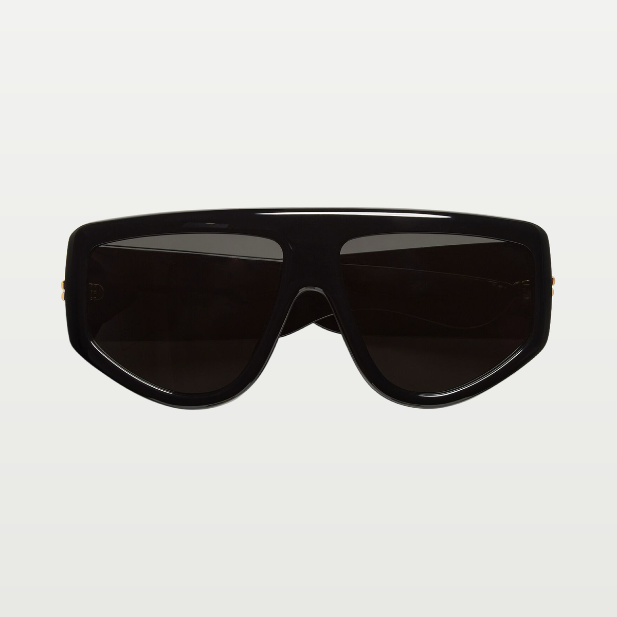 Bottega Veneta Classic Shield Sunglasses in Black/gray