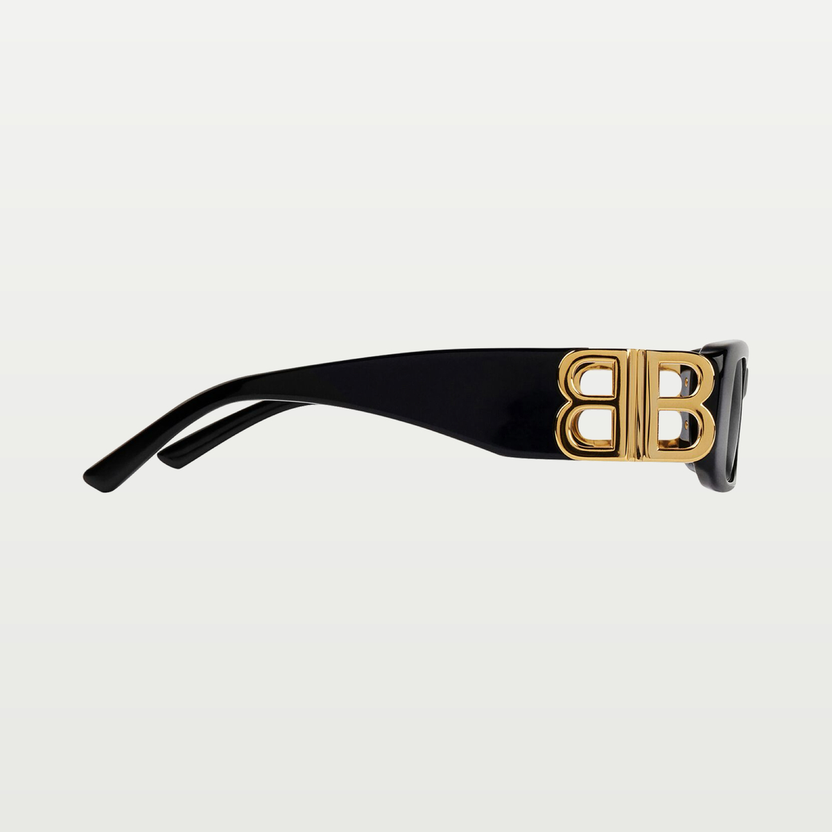 Balenciaga Dynasty Rectangle Sunglasses in Black