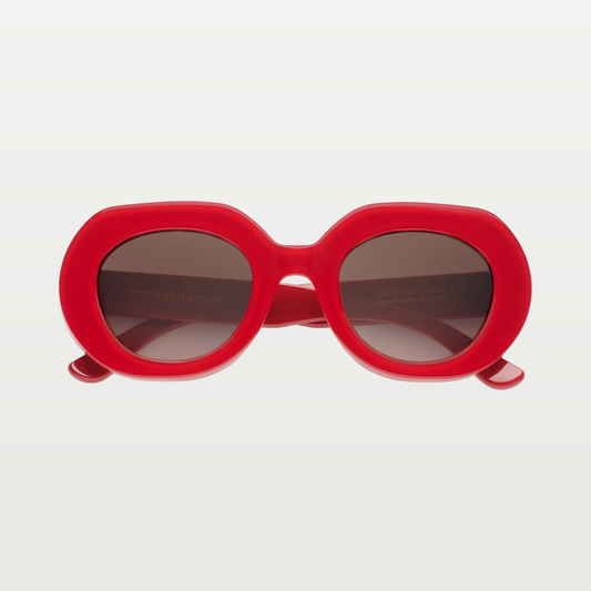 Emmanuelle Khanh Sunglasses LOVE — GLOSSY RED