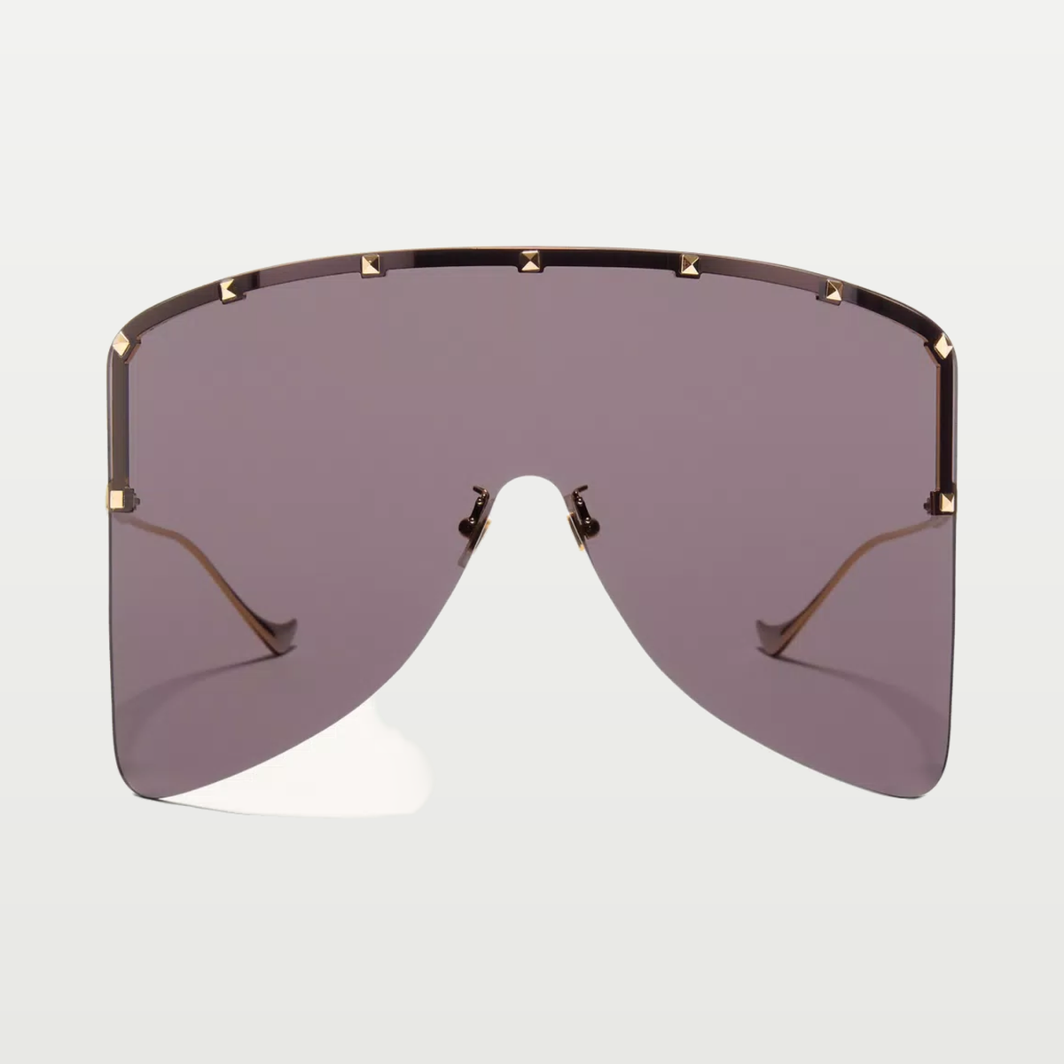 Valentino Metal Mask Eyewear — GOLD/GREY