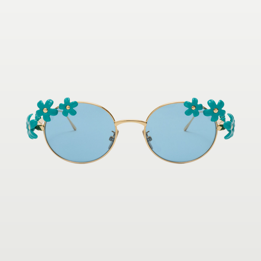 LOEWE Daisy Field sunglasses in Light Blue
