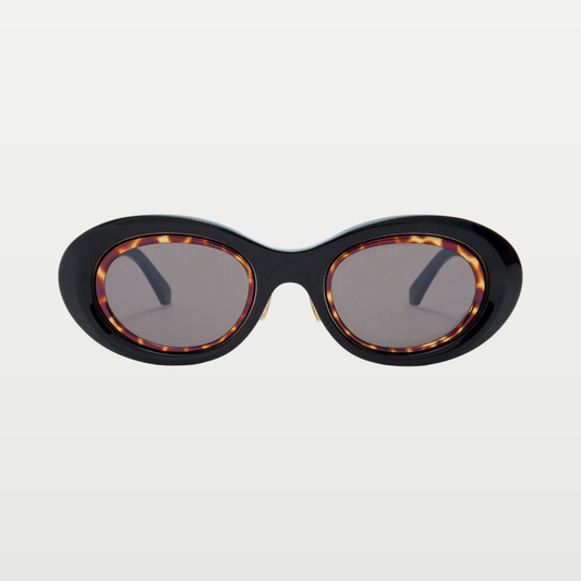 LOEWE Mini Anagram Oval sunglasses in Black
