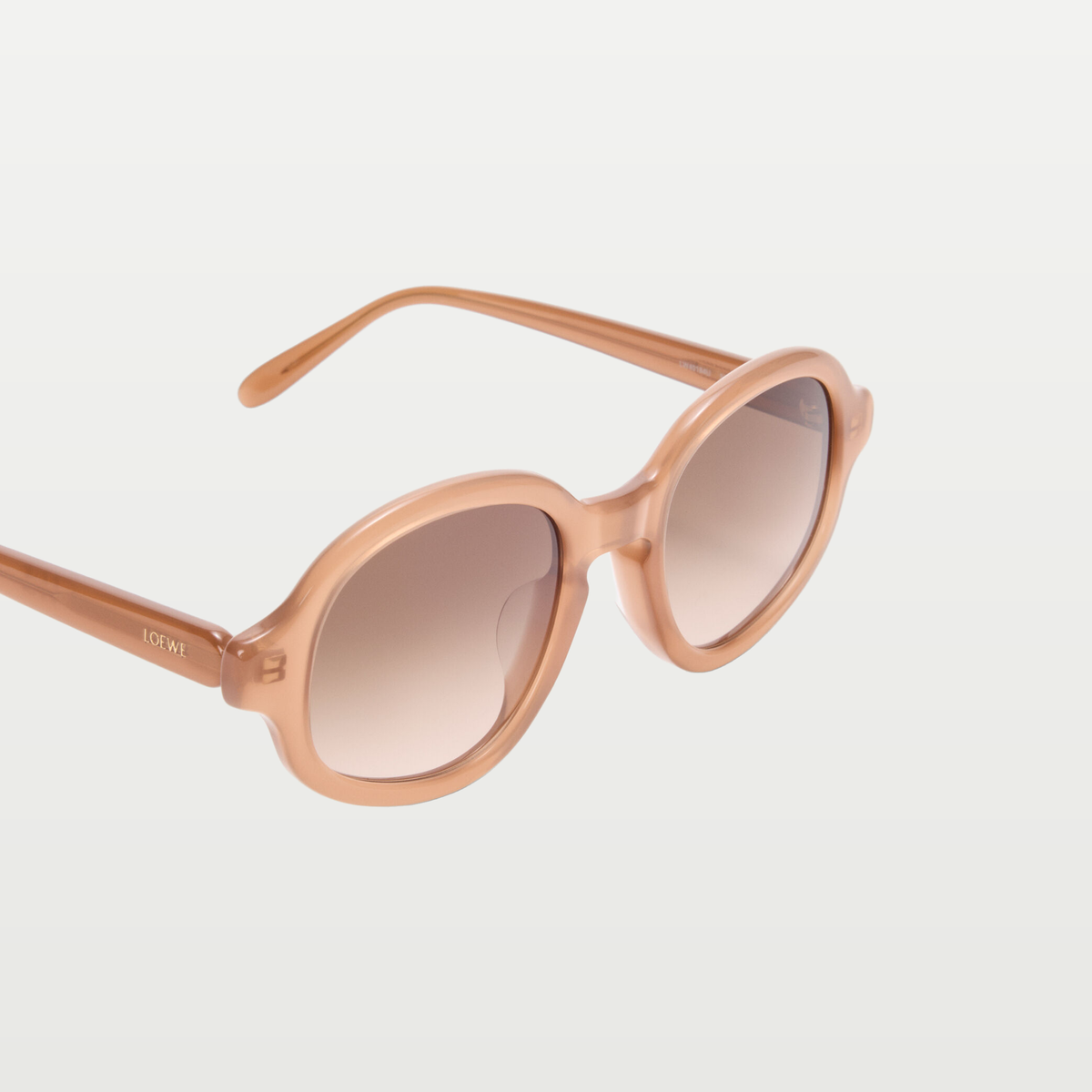 LOEWE Delta Slim sunglasses in Milky Caramel
