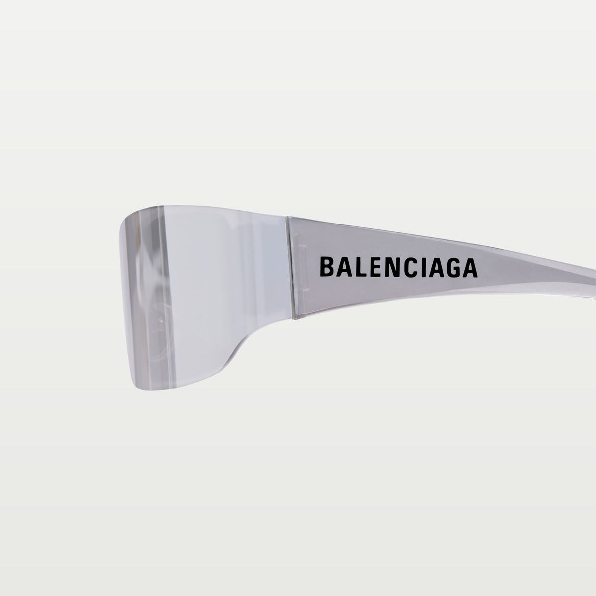 Balenciaga Mono Square Sunglasses in Silver