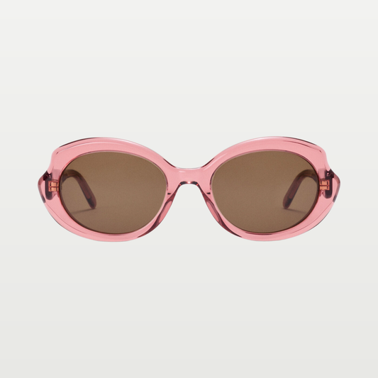 LOEWE Mini Oval Slim sunglasses in Transparent Coral