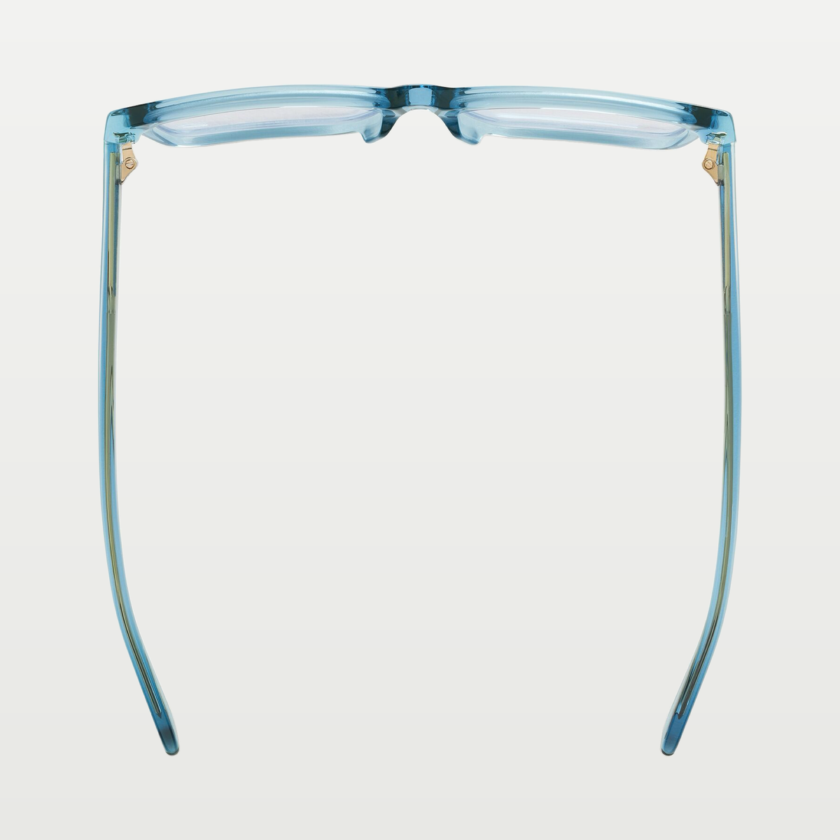 Bottega Veneta Classic Rectangular Eyeglasses in Light blue/transparent