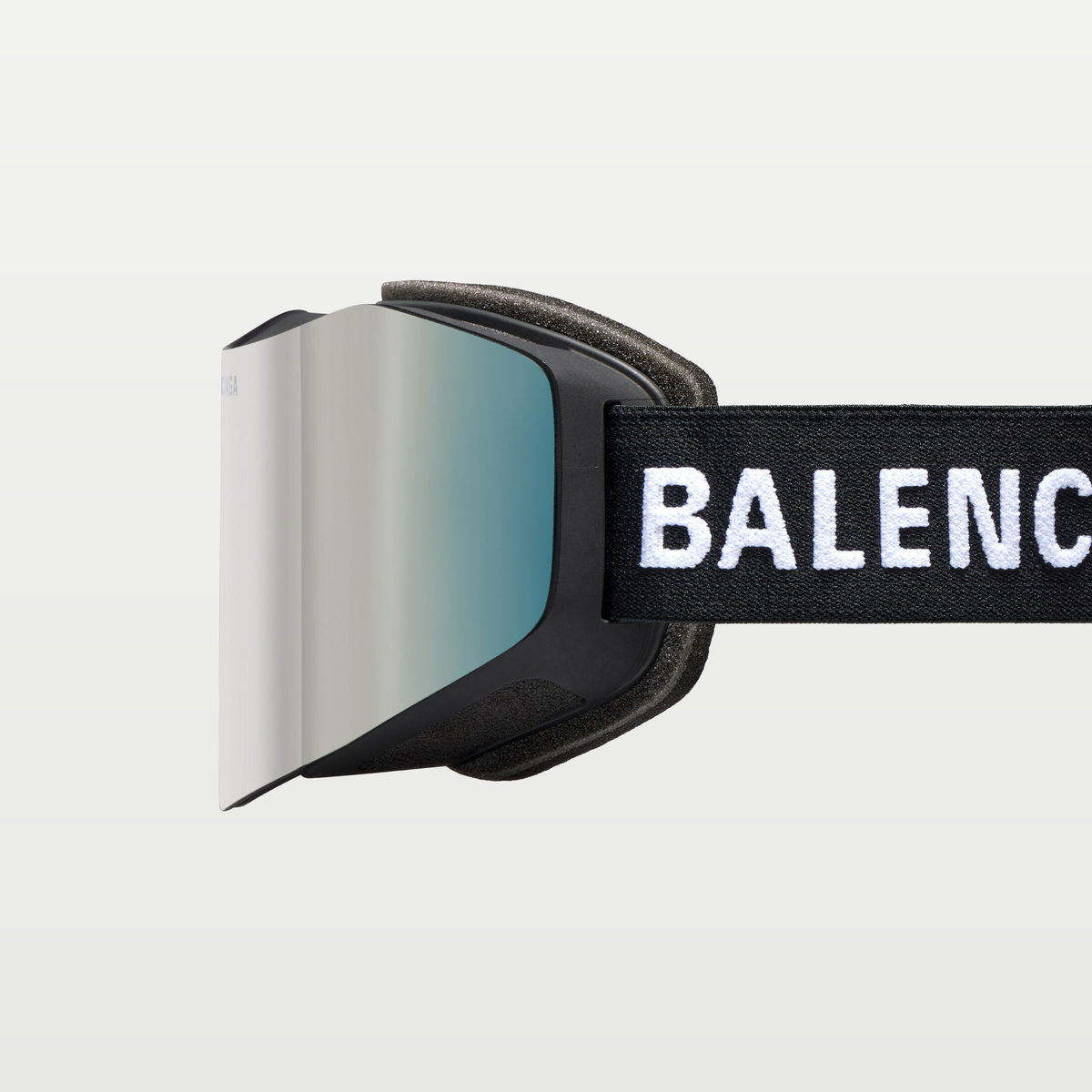 Balenciaga Ski Mask Goggles in Mirror Silver