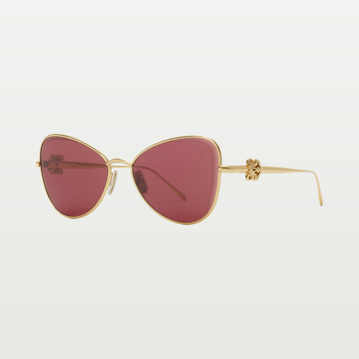 LOEWE Anagram Bombé Butterfly sunglasses in Dark Rust