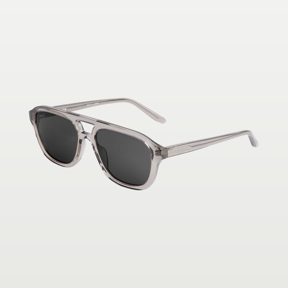 Balenciaga Men's Daily Pilot Sunglasses in Light Grey
