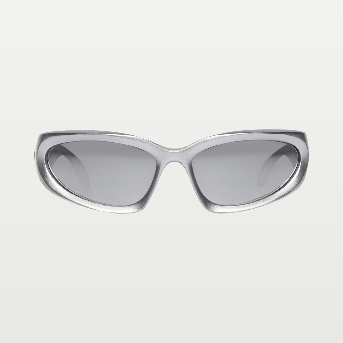 Balenciaga Swift Oval Sunglasses in Silver