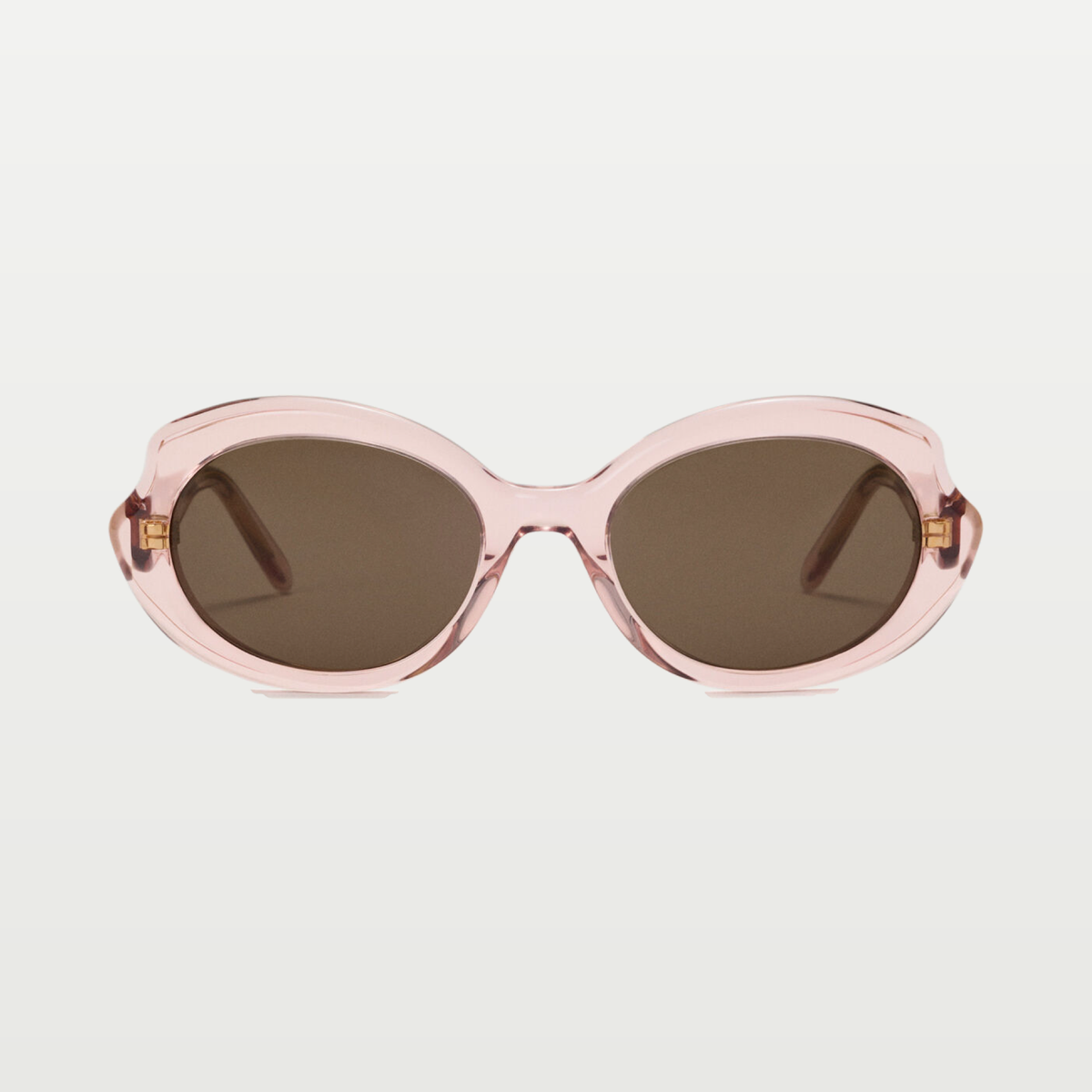LOEWE Mini Oval Slim sunglasses in Transparent Antique Rose