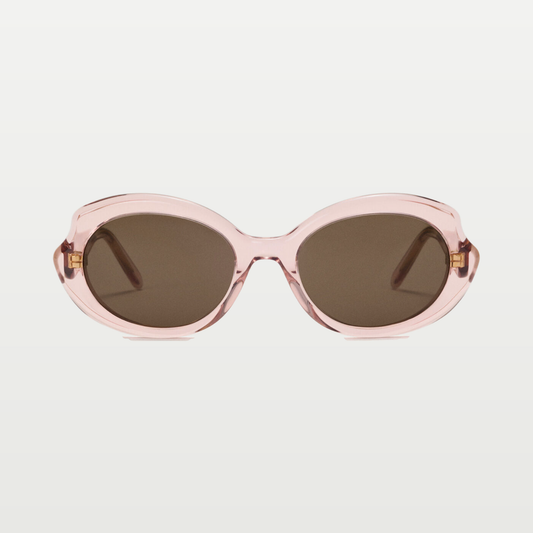 LOEWE Mini Oval Slim sunglasses in Transparent Antique Rose