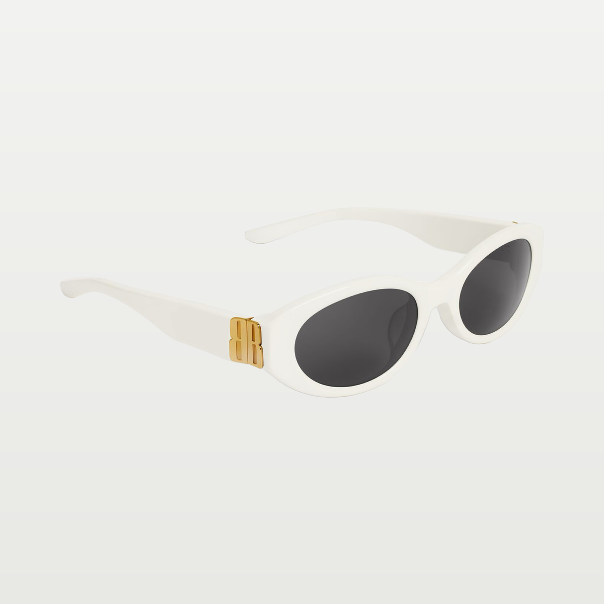 Balenciaga Women's Cosmo Round Af Sunglasses in Off White