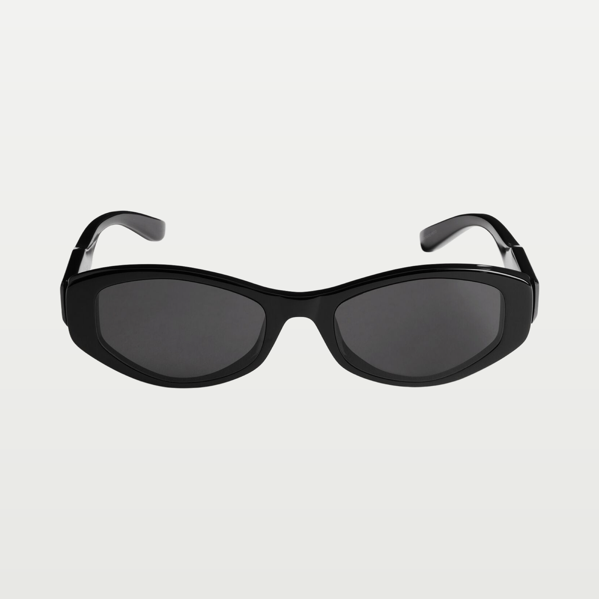 Balenciaga Women's Nova Oval Sunglasses in Black