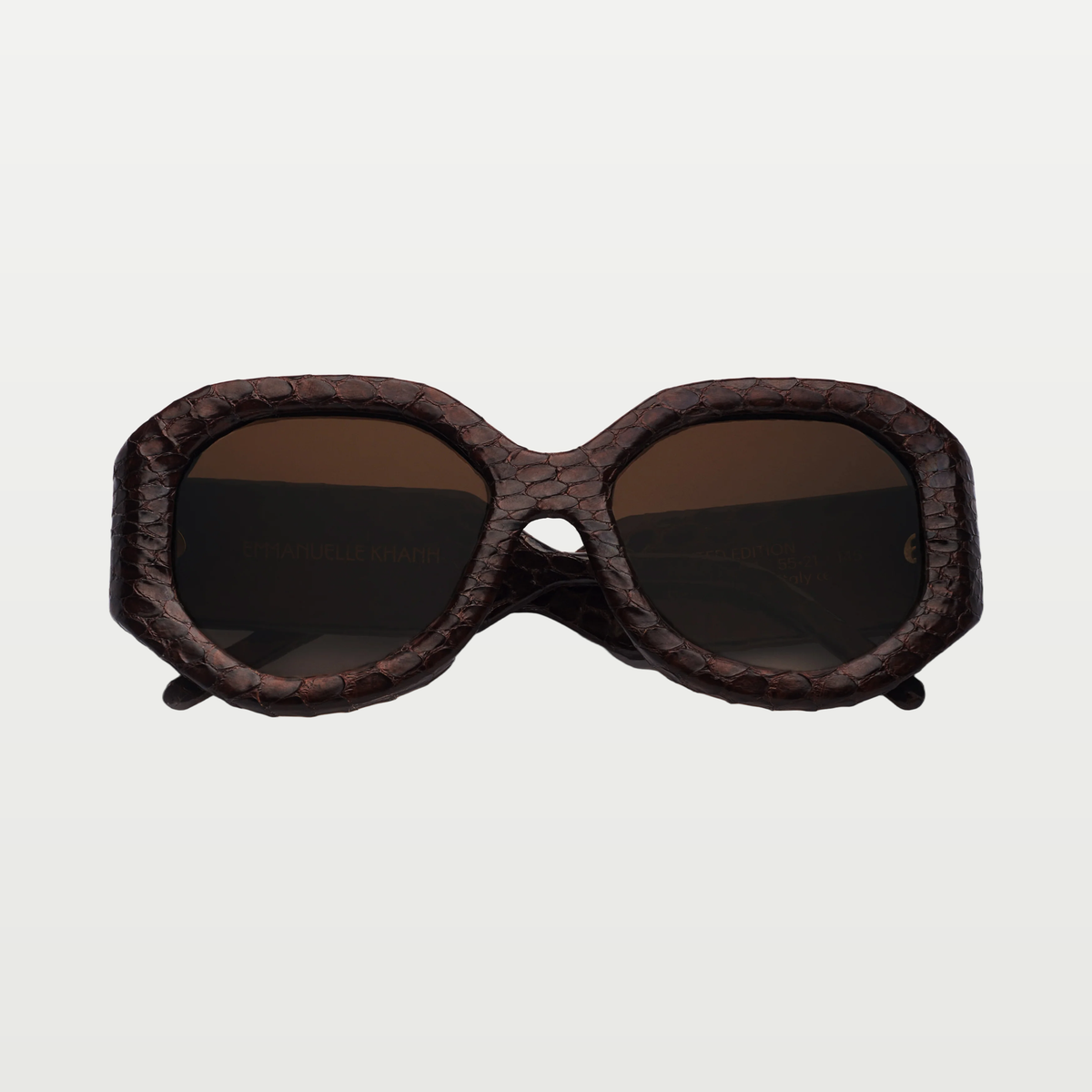 Emmanuelle Khanh Sunglasses ANCORA — BROWN SNAKE