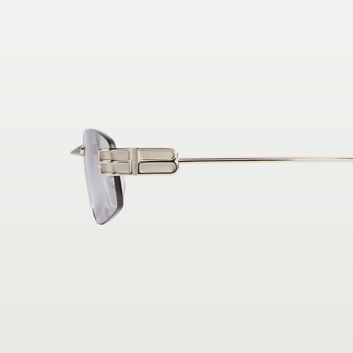 Balenciaga Women's Gossip Rectangle M Sunglasses in Silver