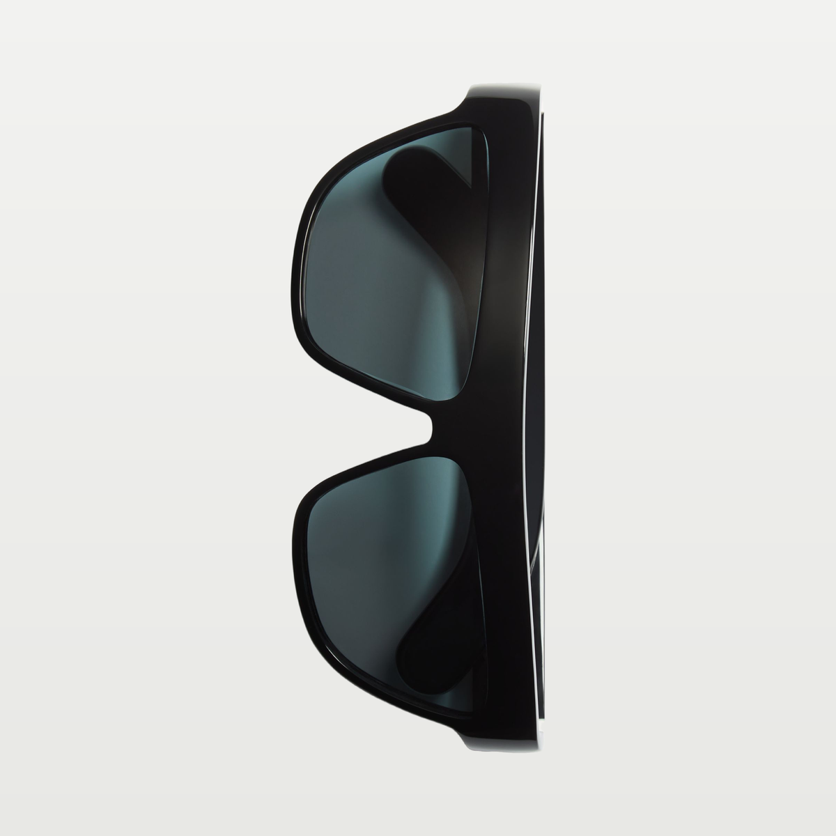 Valentino Geometric Acetate Eyewear — BLACK/GREEN
