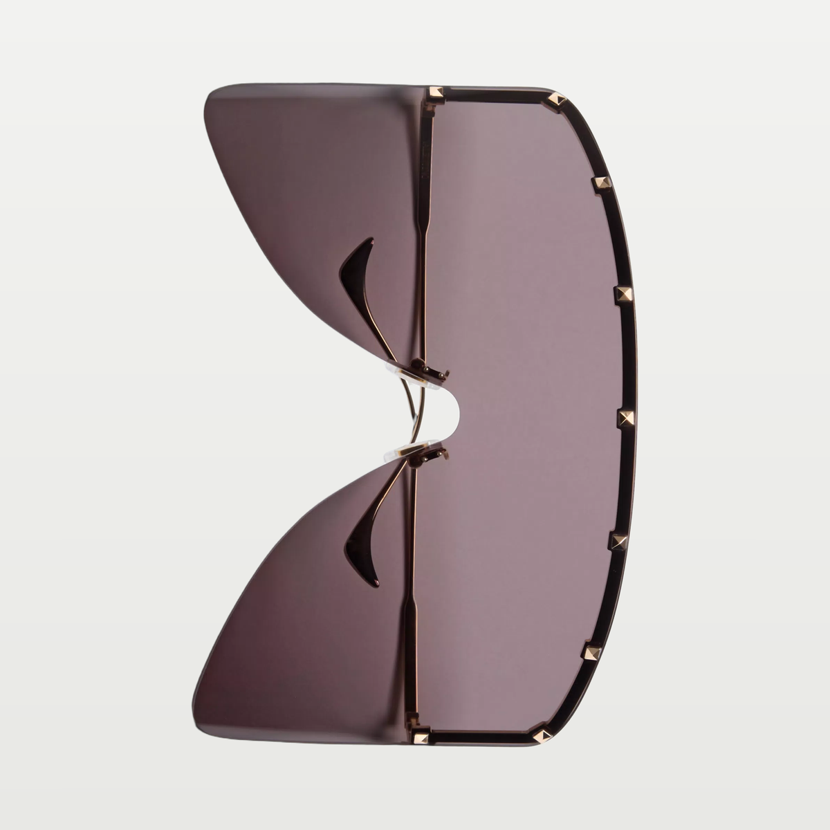 Valentino Metal Mask Eyewear — GOLD/GREY