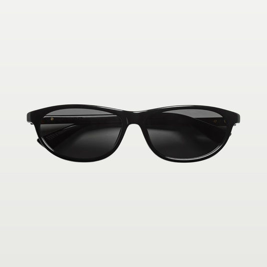 Bottega Veneta Classic Rectangular Sunglasses in Black/gray