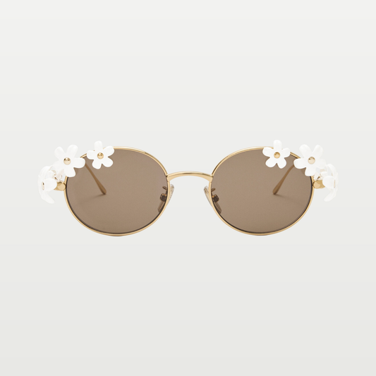 LOEWE Daisy Field sunglasses in White