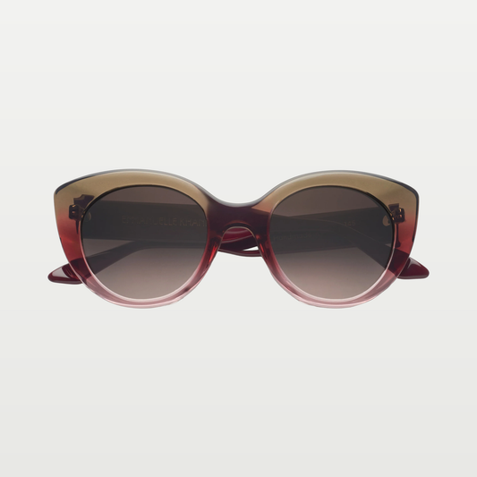 Emmanuelle Khanh Sunglasses PORTIA — KHAKI PINK CHERRY