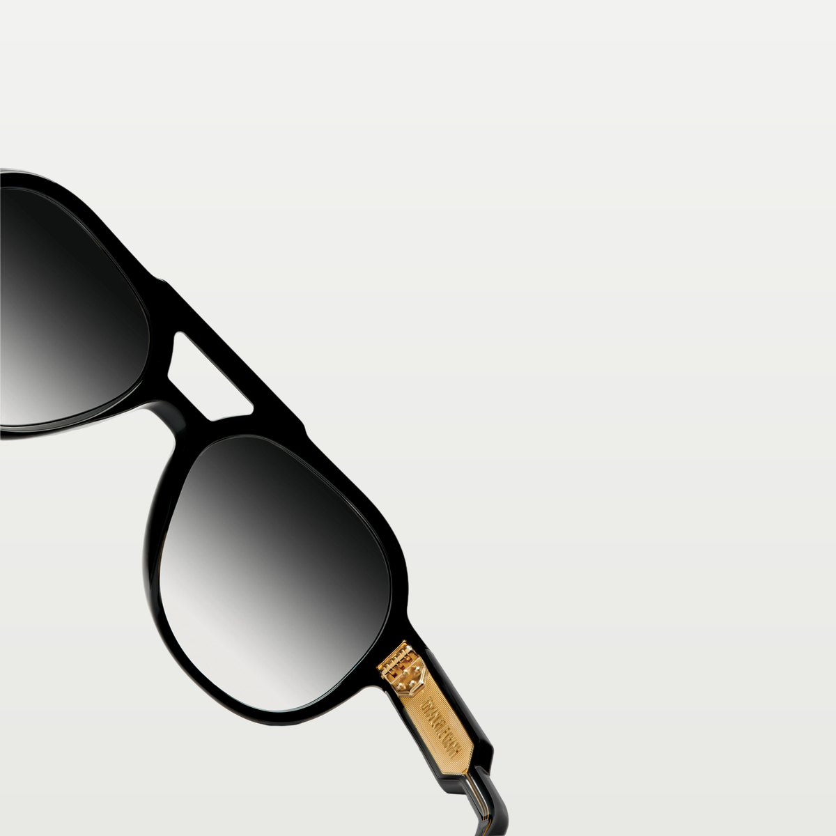Emmanuelle Khanh Sunglasses ORION — ORGANIC CRYSTAL BLACK - GOLD