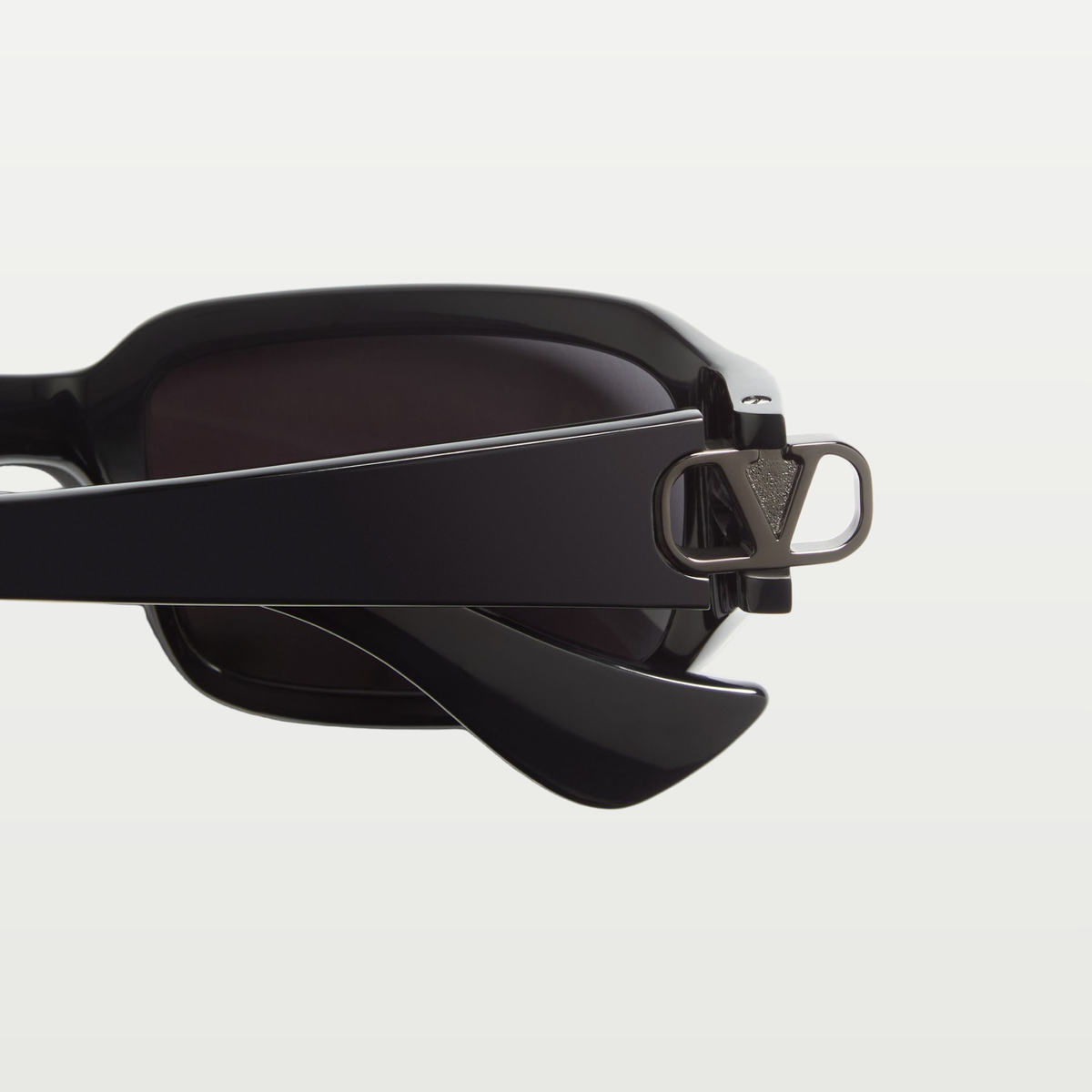 Valentino Rectangular Acetate Eyewear — BLACK/GRAY
