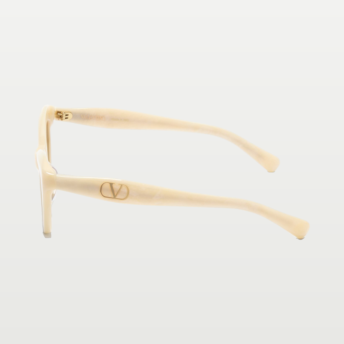 Valentino Cat-Eye Acetate Eyewear — IVORY/BROWN