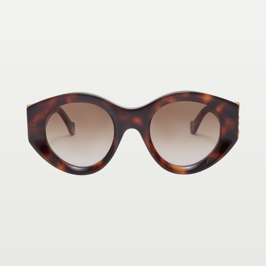 LOEWE Maxi Anagram Butterfly Sunglasses in Havana