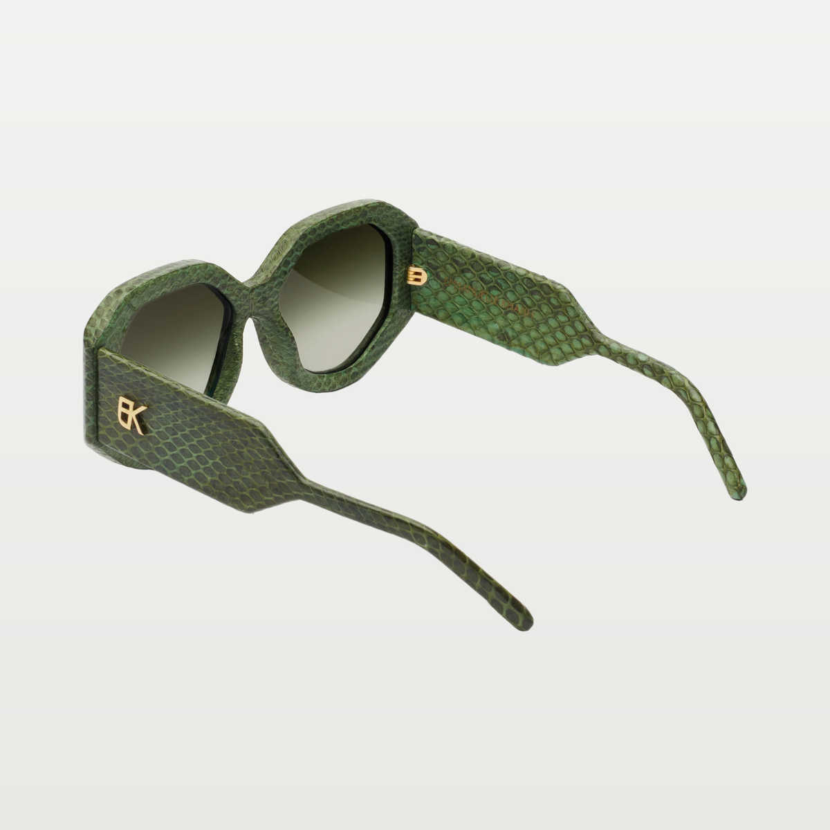 Emmanuelle Khanh Sunglasses ANCORA — GREEN SNAKE