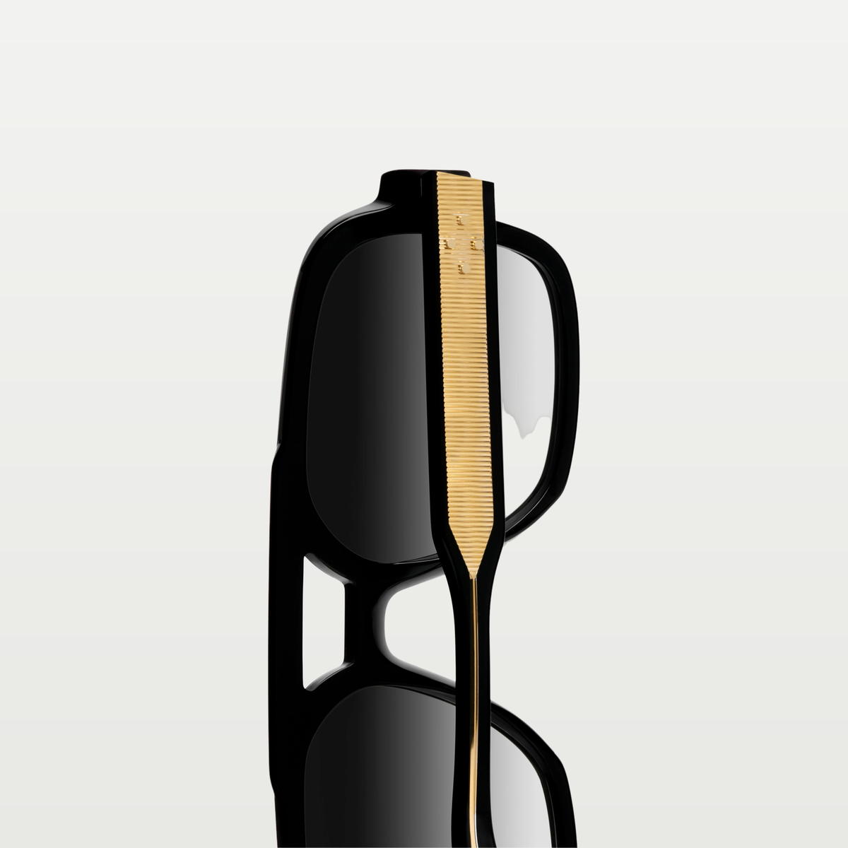 Emmanuelle Khanh Sunglasses HERO — ORGANIC CRYSTAL BLACK - GOLD