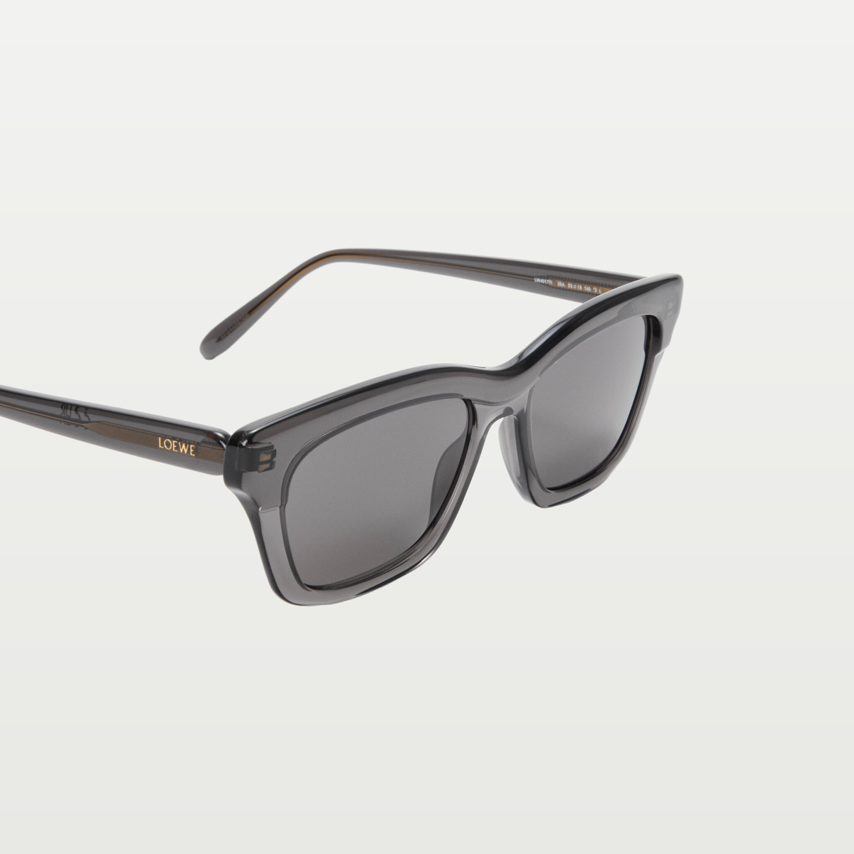 LOEWE Sigma Slim sunglasses in Transparent Grey/Black