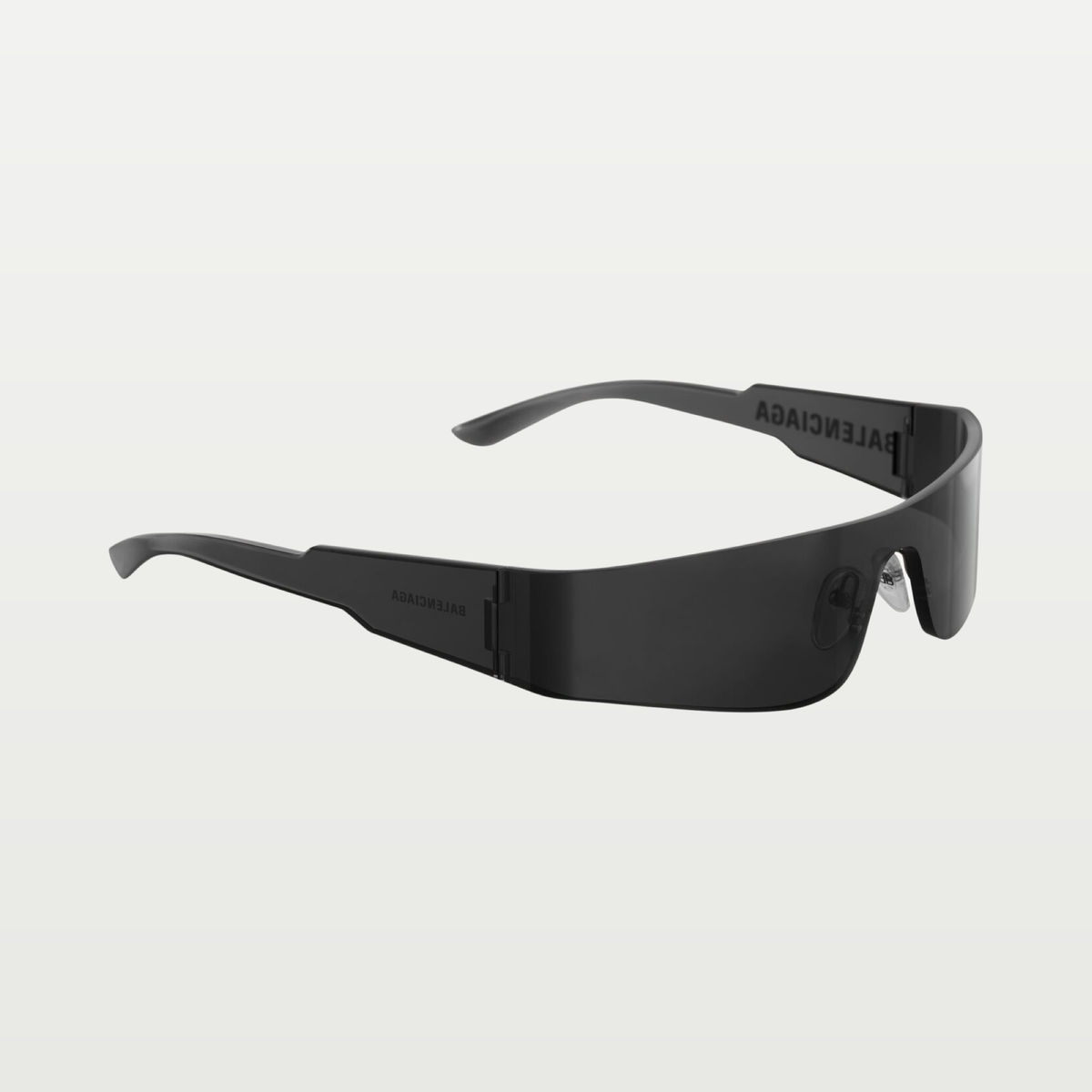 Balenciaga Mono Rectangle Sunglasses in Black