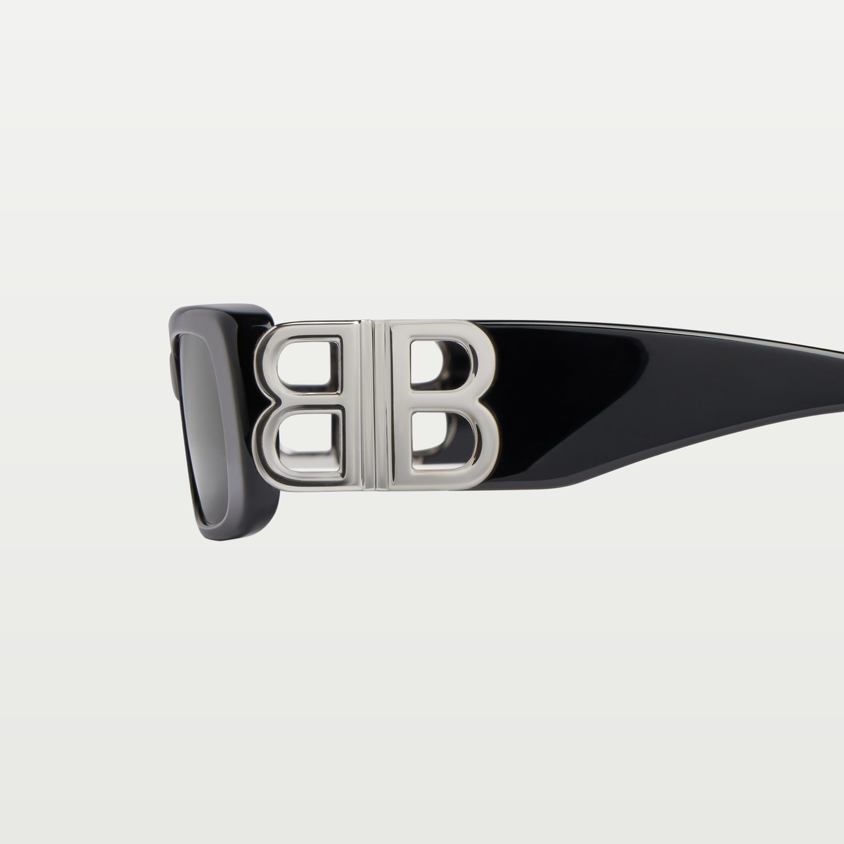Balenciaga Women's Dynasty Rectangle Sunglasses in Black