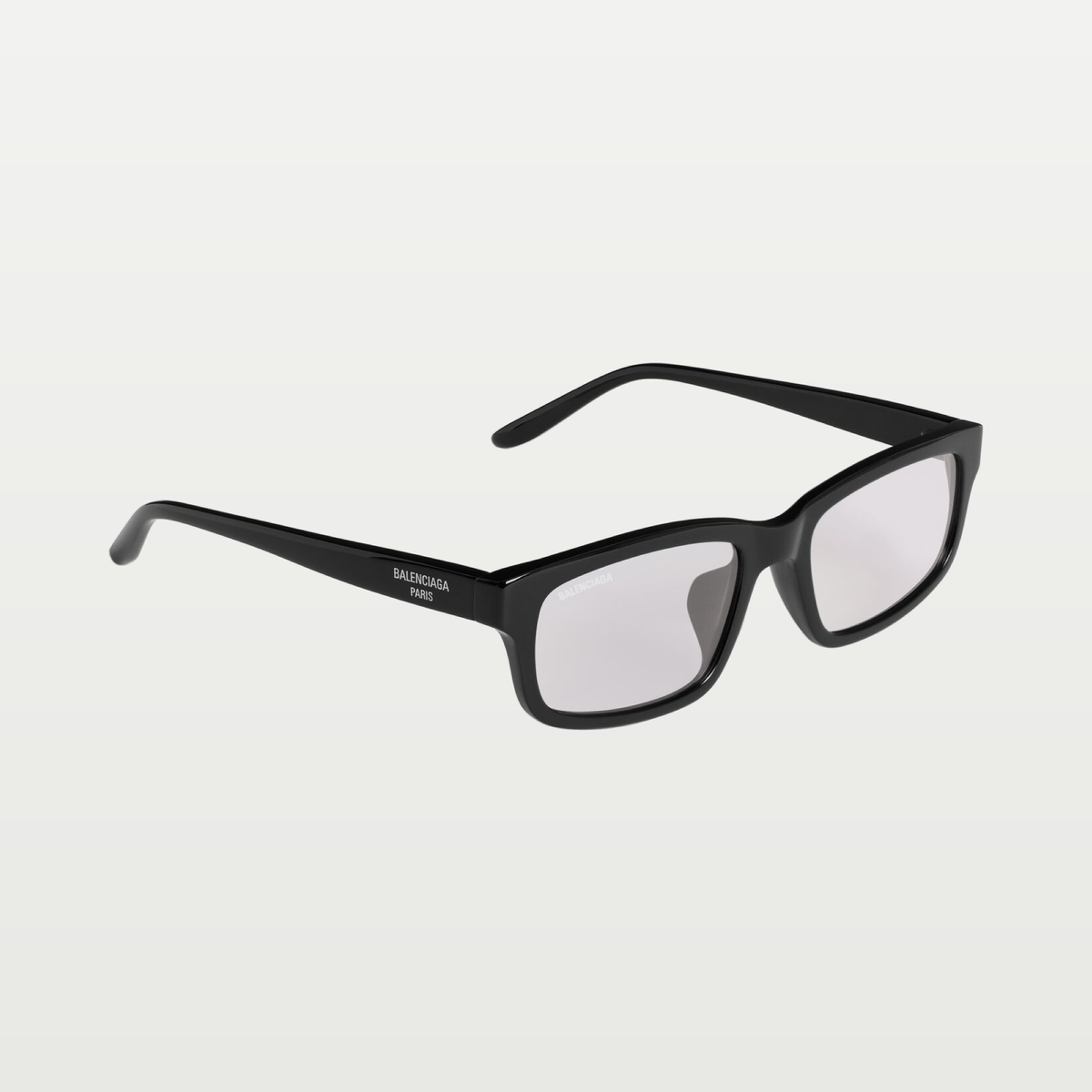 Balenciaga Men's Daily Rectangle Af Sunglasses in Black