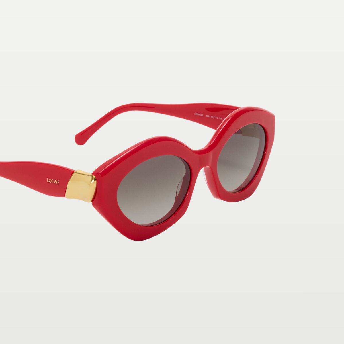 LOEWE Coil Cateye sunglasses in Ruby