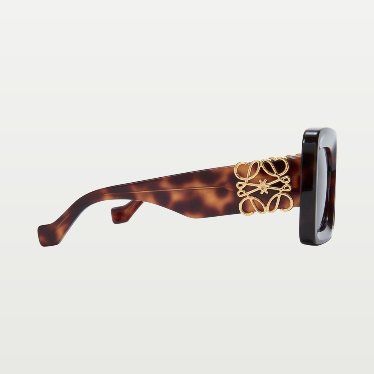 LOEWE Beveled Square Maxi Anagram sunglasses in Havana