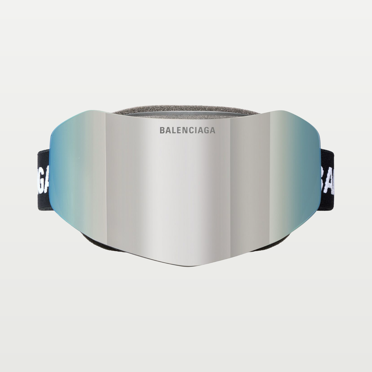 Balenciaga Ski Mask Goggles in Mirror Silver