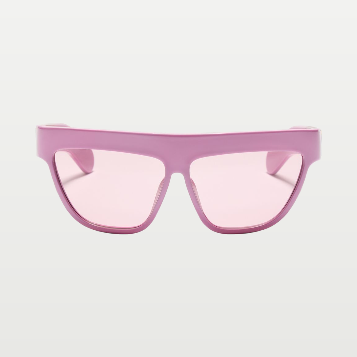 Valentino Geometric Acetate Eyewear — PINK/PINK