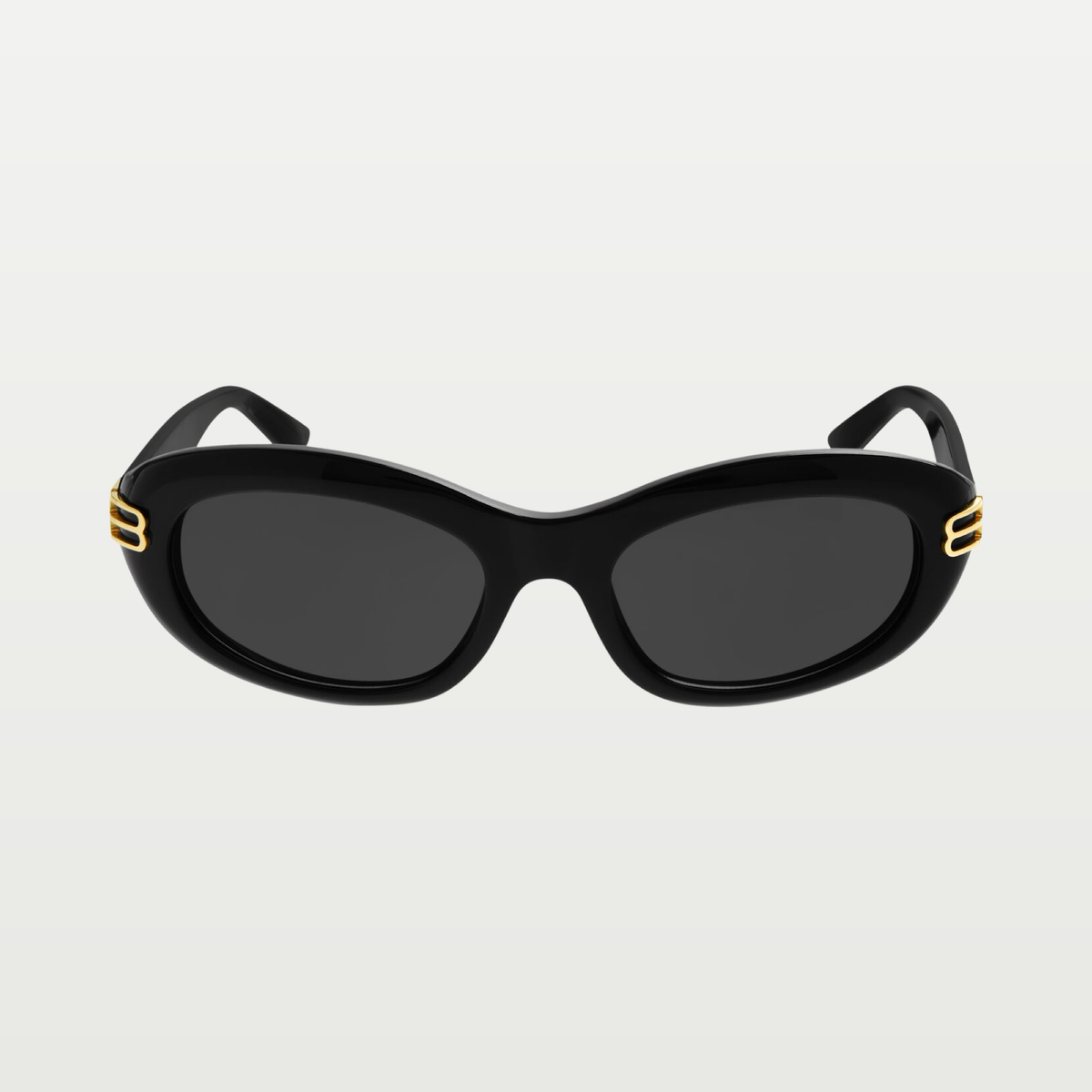 Balenciaga Women's Casino Round Sunglasses in Black