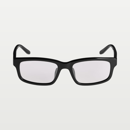 Balenciaga Men's Daily Rectangle Af Sunglasses in Black