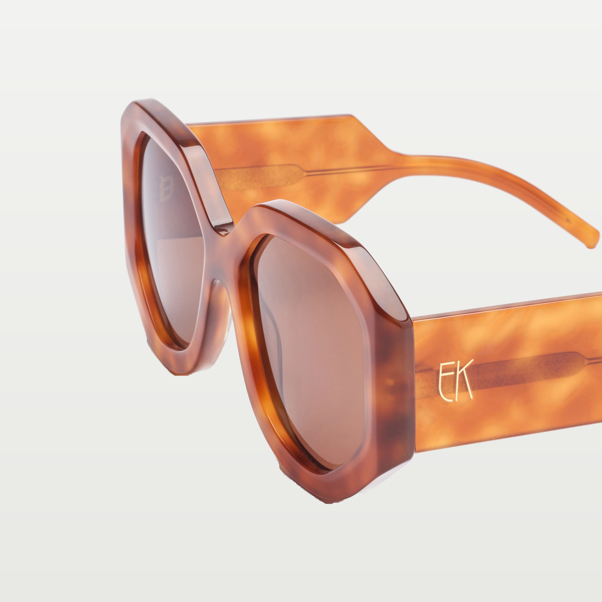 Emmanuelle Khanh Sunglasses 3082 — TOBACCO SHELL