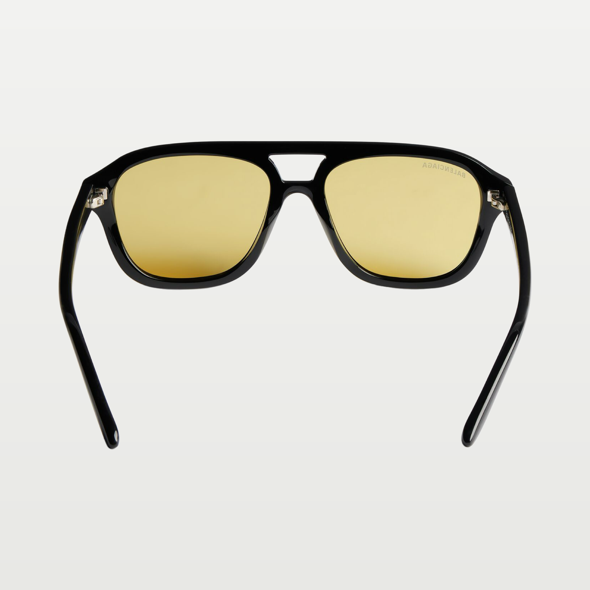 Balenciaga Men's Daily Pilot Sunglasses in Black/yellow — Black/Yellow