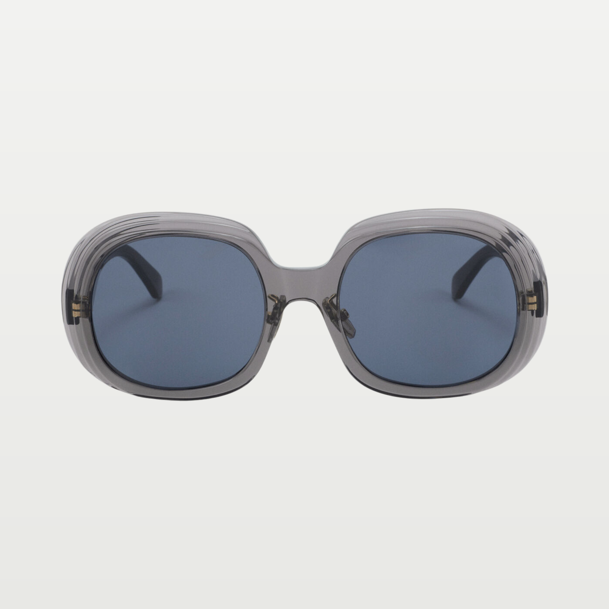 LOEWE Mini Anagram Steps Square sunglasses in Transparent Asphalt