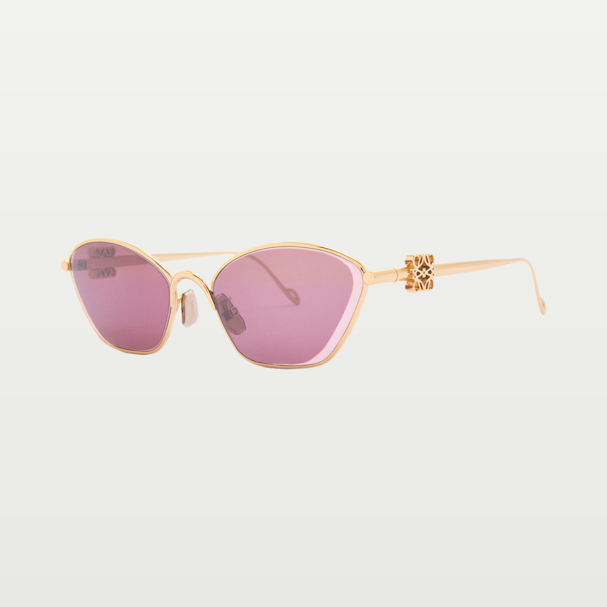LOEWE Anagram hexagonal sunglasses in Burgundy