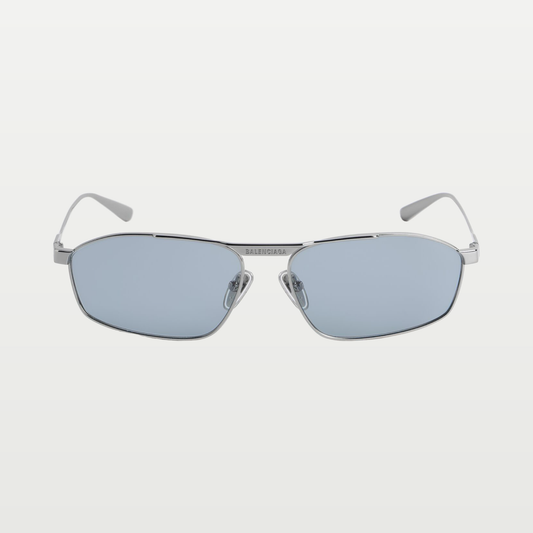 Balenciaga Men's Tag 3.0 D-frame Sunglasses in Silver
