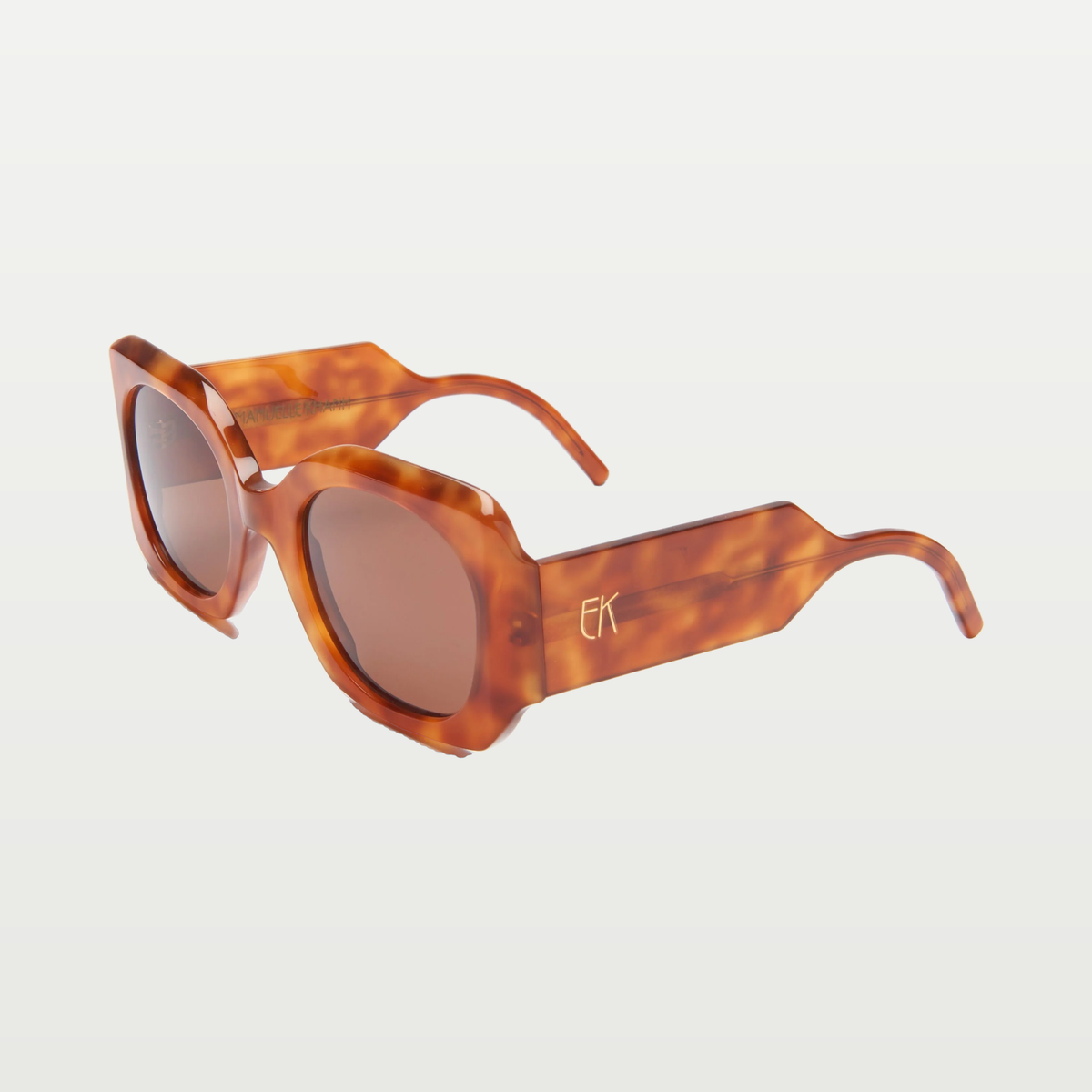 Emmanuelle Khanh Sunglasses 8065 — ORGANIC TOBACCO SHELL