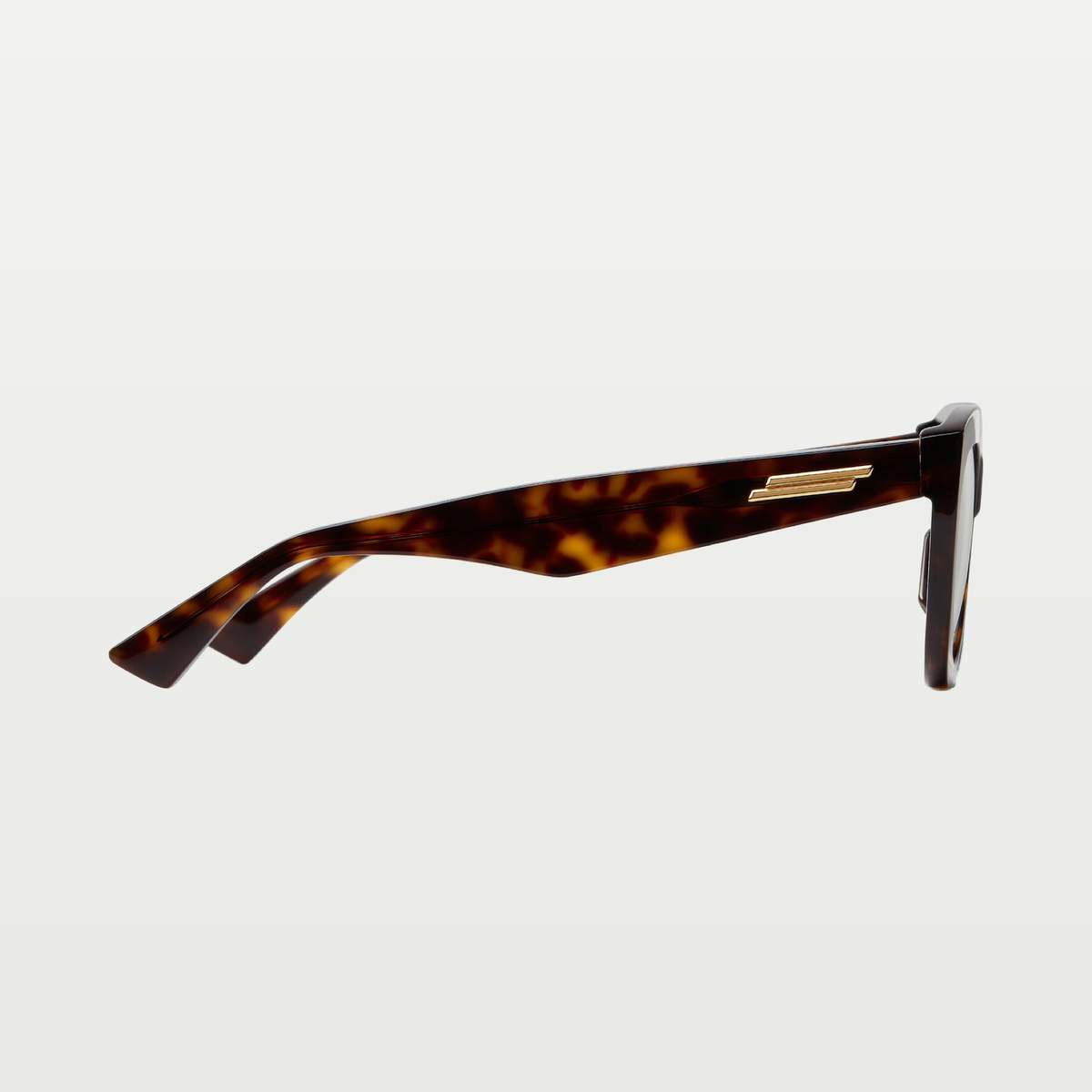 Bottega Veneta Women's Classic Recycled Acetate Cat Eye Eyeglasses in Havana/transparent